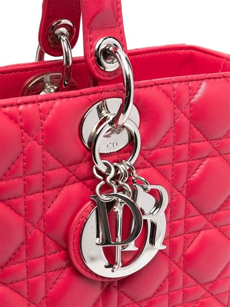 dior lady red|pre owned Lady Dior bag.